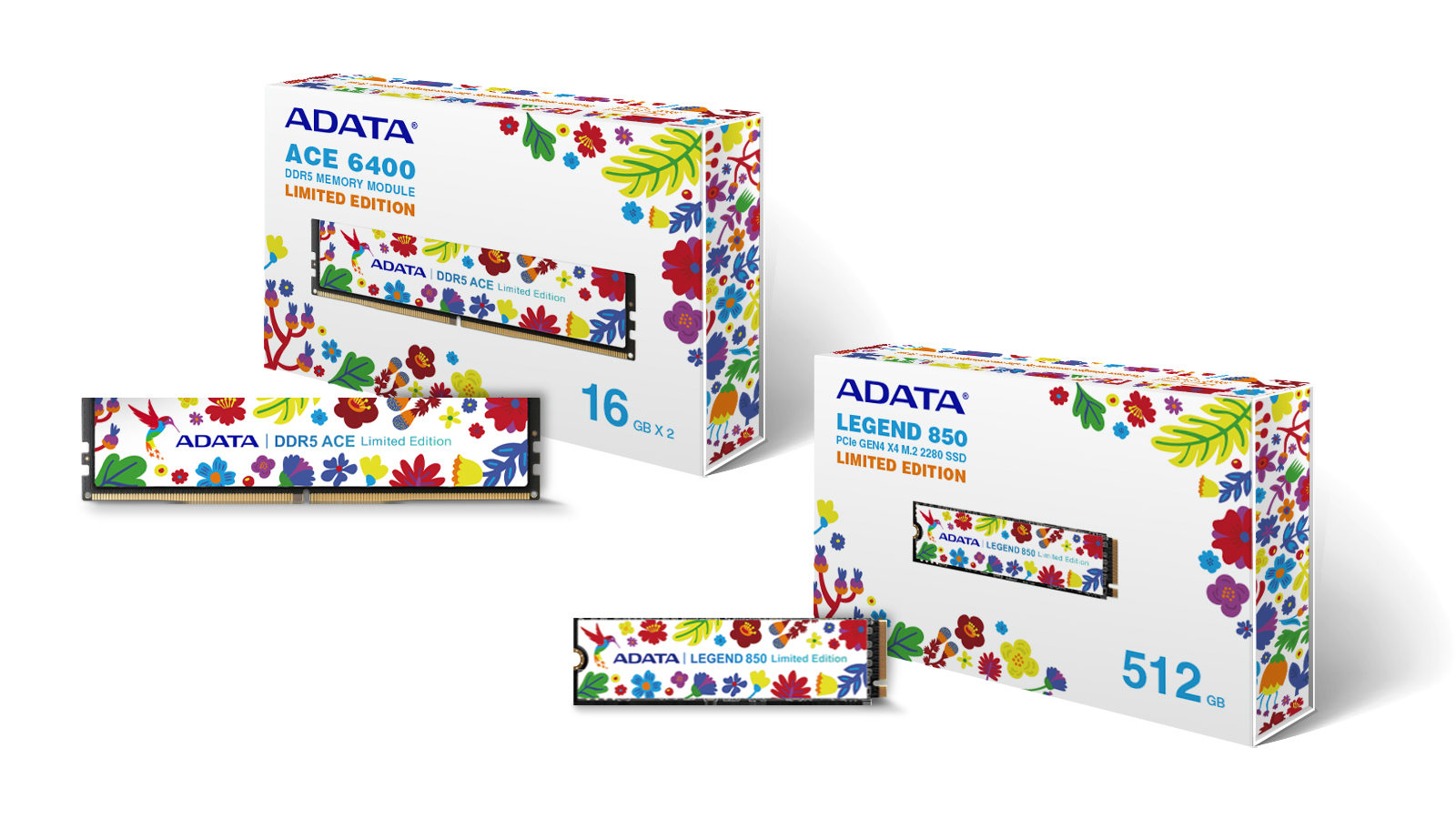ADATA 21st Anniversary limited-edition products feature a pattern create...