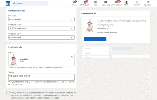 LinkedIn Kompanija 2