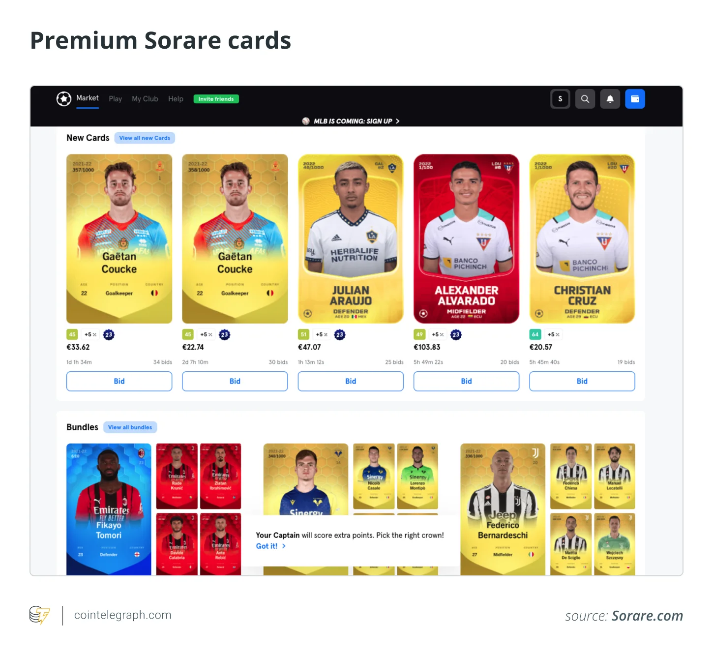 Premium Sorare karte