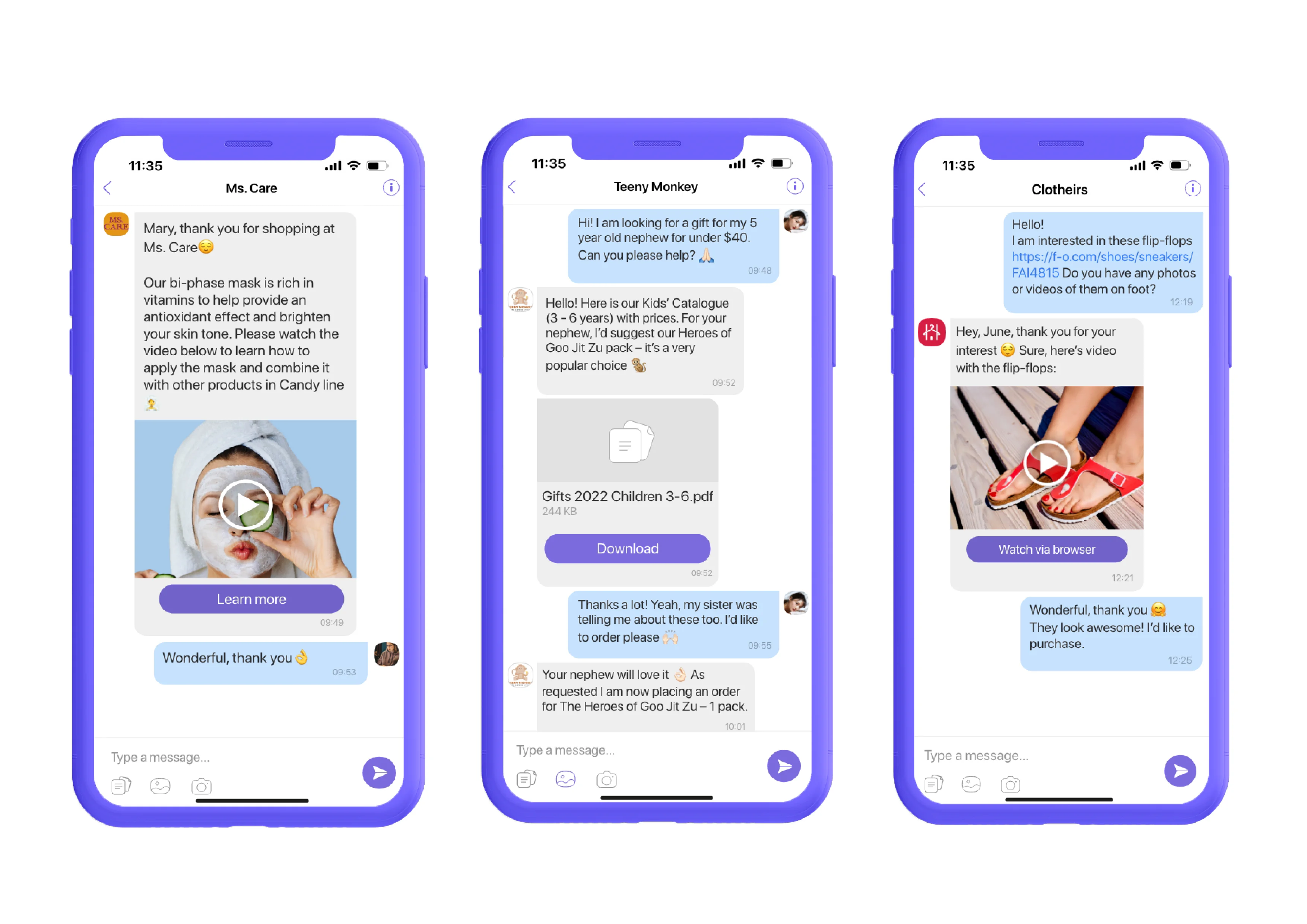  Examples of Conversational Viber Business Messages