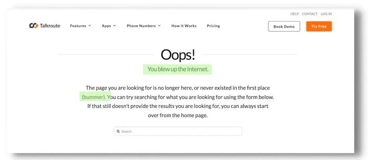 Talkroute 404