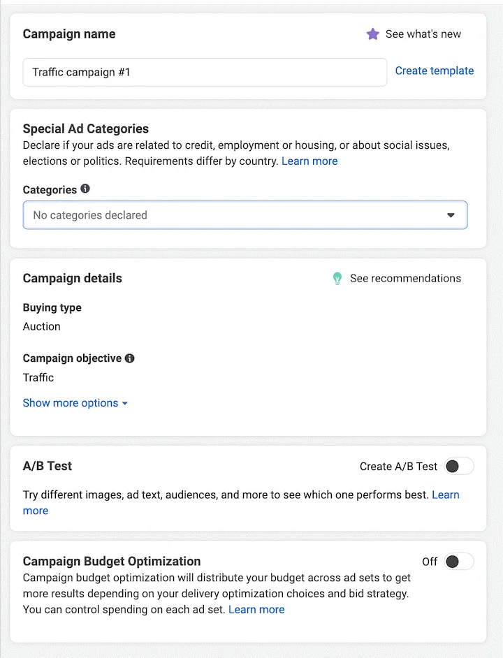 Podesavanje kampanje