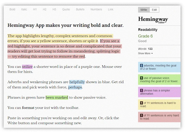 Hemingway Editor