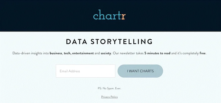 I want charts