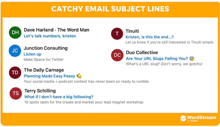 Privlačne email teme