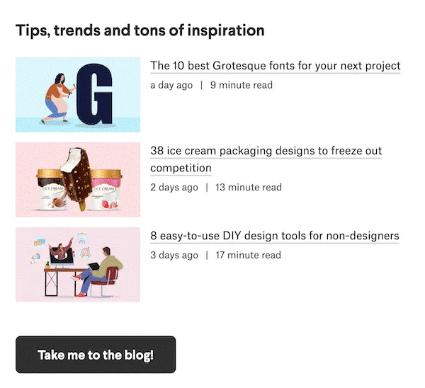Take me to the blog