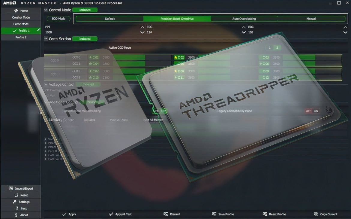 AMD prekida podršku za prvu i drugu generaciju Ryzen i Threadripper CPU-a u Ryzen Master-u