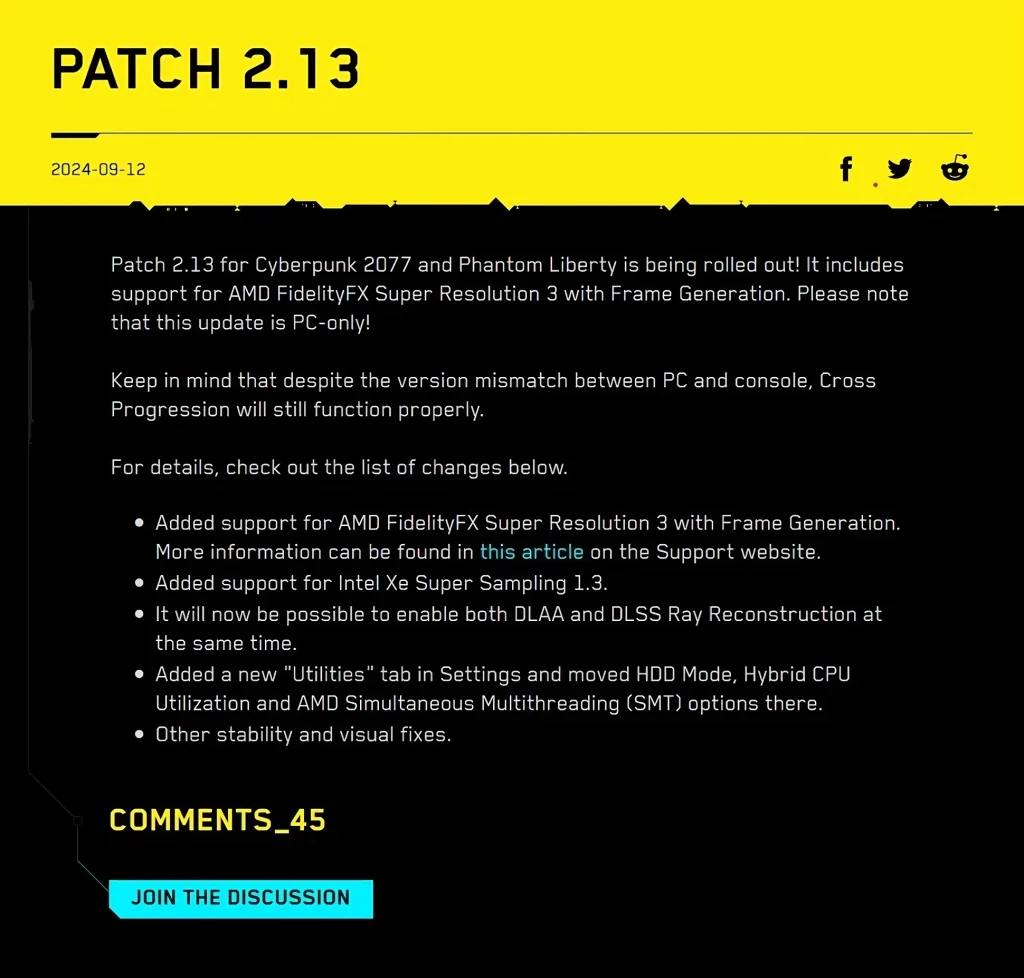 Cyberpunk 2077 konačno dobija FSR3 tehnologiju za generisanje frejmova za non-RTX GPU-ove 1 (2)
