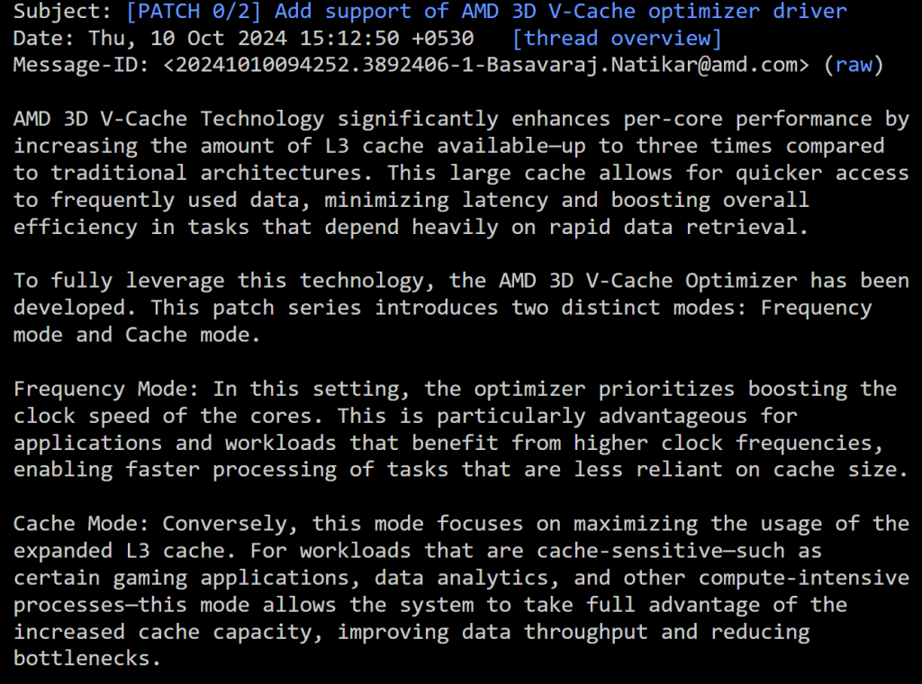 AMD objavljuje drajver za optimizaciju performansi 3D V-Cache na Linux-u 1