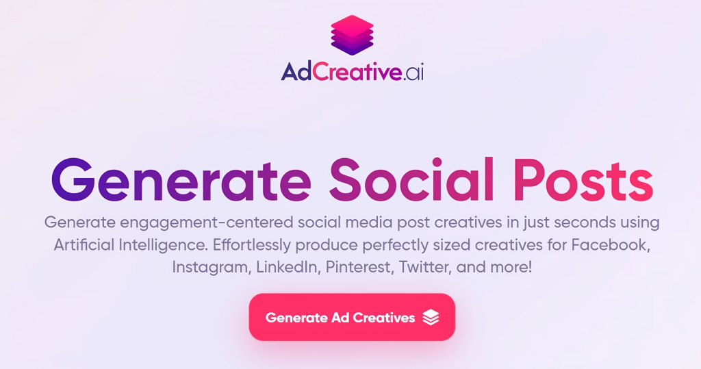 AdCreative.ai Najbolјi AI marketinški alat za oglase 7