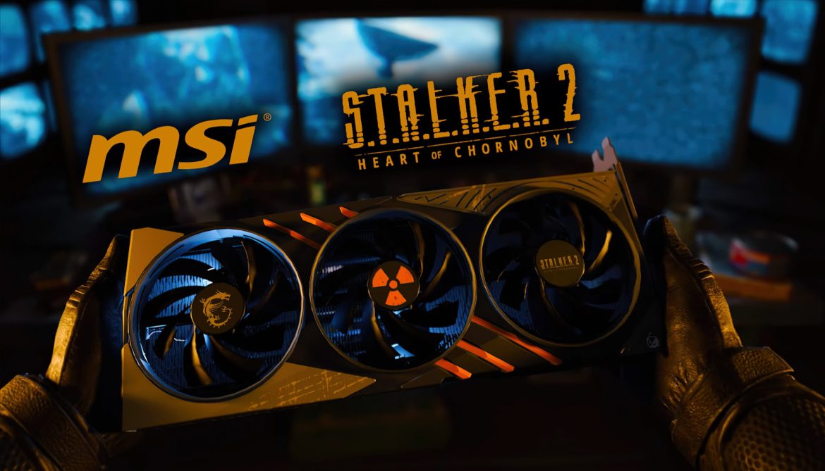 MSI STALKER 2 GeForce RTX 4070 Ti SUPER Gaming Slim GPU prikazan u svojoj radioaktivnoj slavi