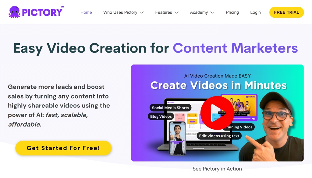 Pictory Najbolјi AI video generator 1