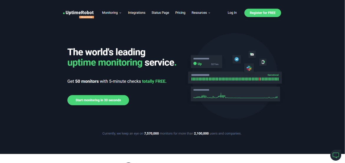 www.uptimerobot.com