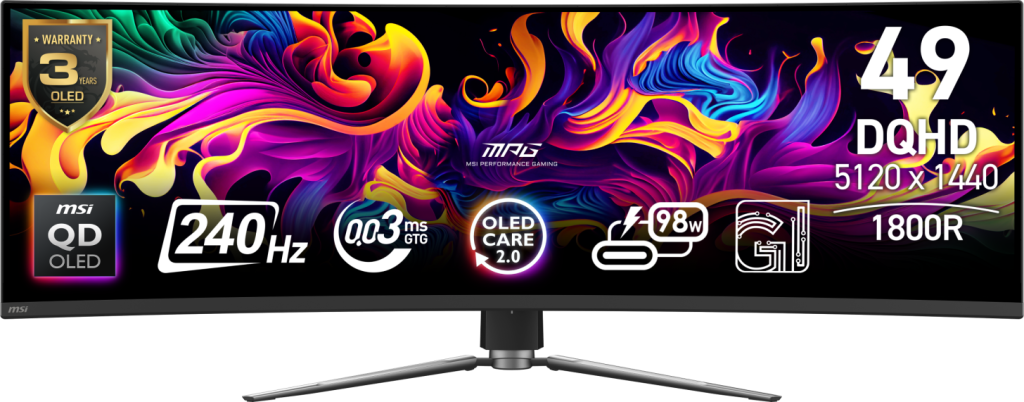 MSI predstavlja QD-OLED monitore od 49 i 32 inča MPG 491CQPX i MPG 321URXW 1