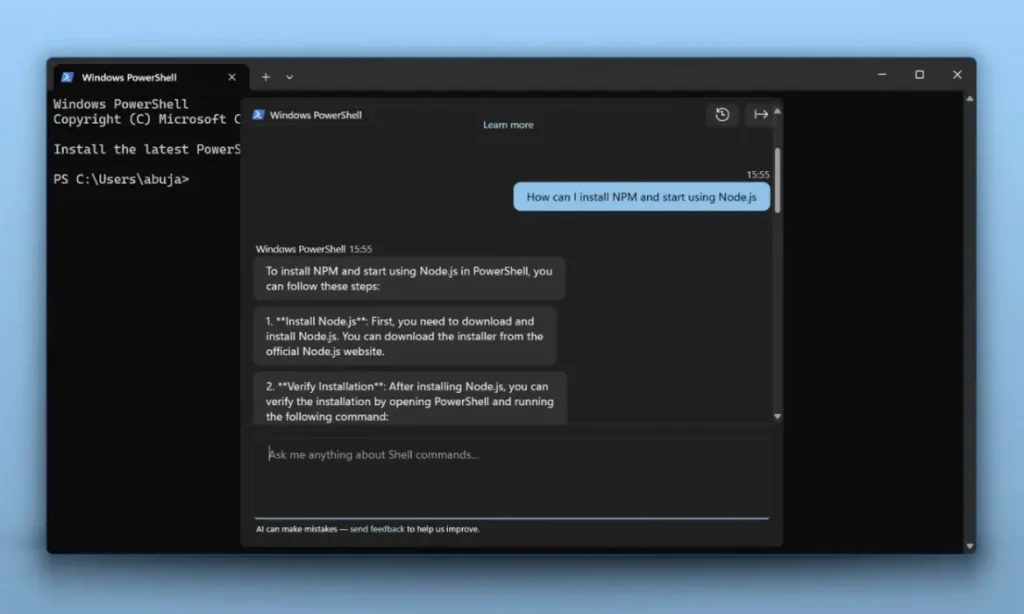 Windows Terminal sada podržava AI četbotove kao što su ChatGPT i GitHub Copilot 2