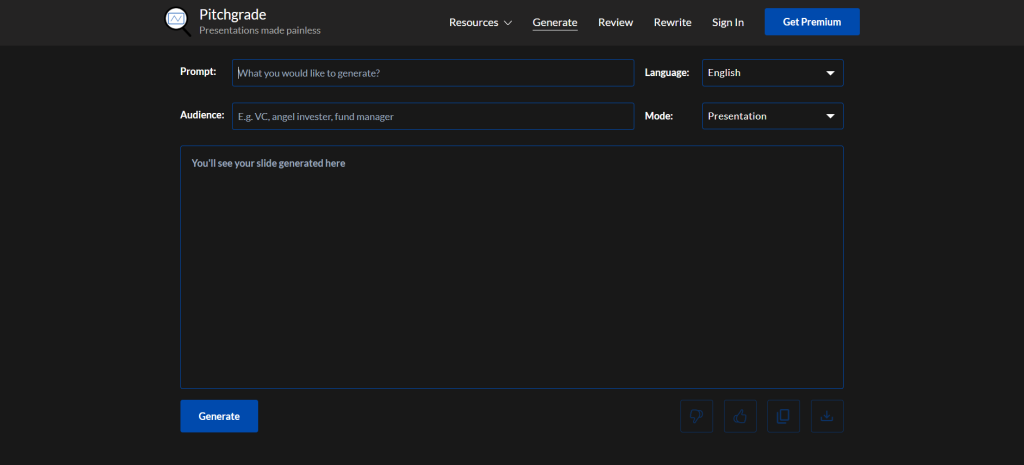 10 najbolјih AI Pitch Deck generatora 7