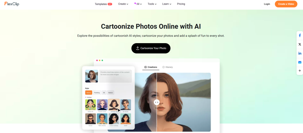 10 najbolјih AI alata za pretvaranje slika i video zapisa u prikaze u stilu crtanog filma 5