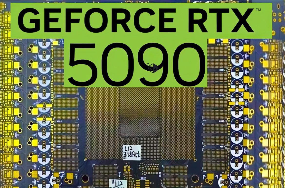 NVIDIA GeForce RTX 5090 PCB procurio – potvrđuje ogroman GB202 GPU, 16 GDDR7 memorijskih paketa i jedan 16-pinski konektor