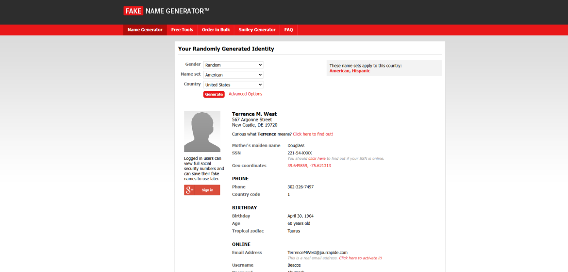 www.fakenamegenerator.com
