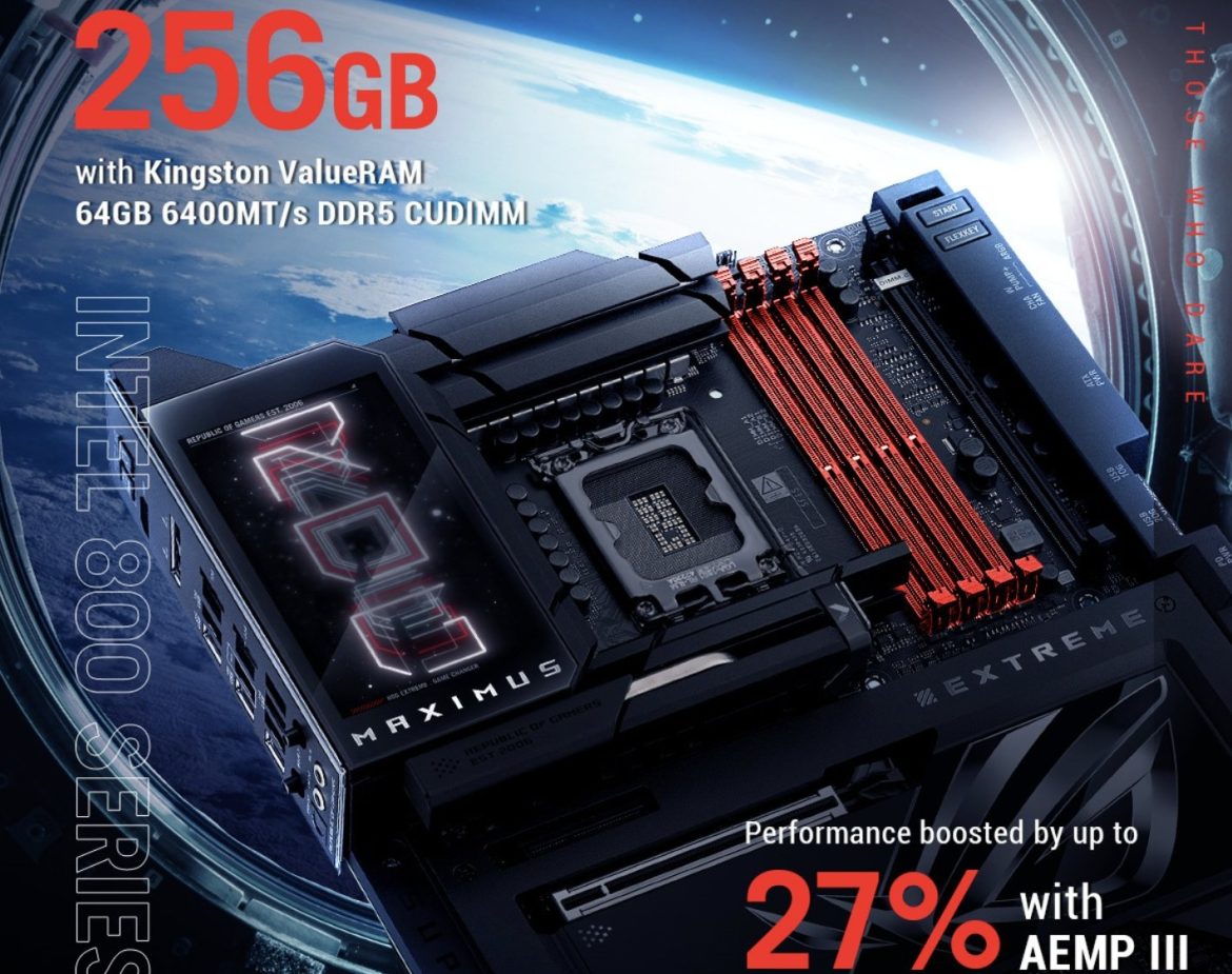 ASUS najavljuje unapređeni AEMP III koji podržava do 64 GB memorijske module na Intel 800-seriji matičnih ploča