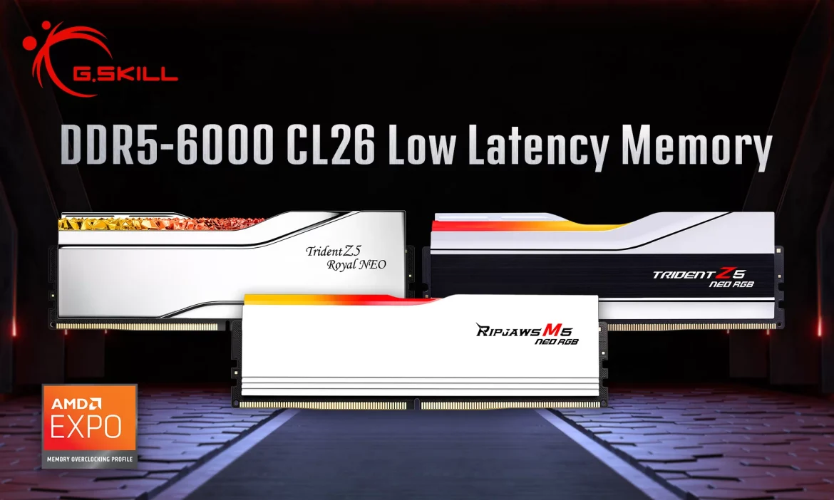 G.Skill lansira DDR5 6000 memorijske kitove sa niskom latencijom u raznim kapacitetima