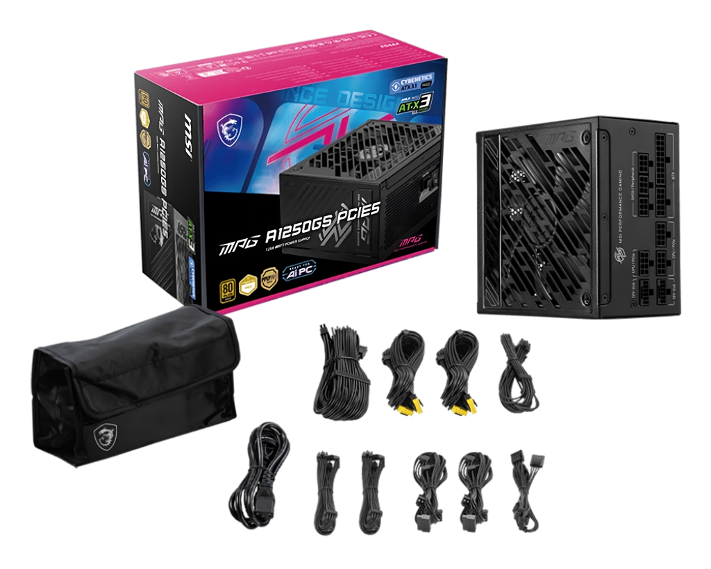 MSI predstavlja next-gen ready MEG Ai1600T PCIE5 i MPG A1250GS PCIE5 napajanja 4