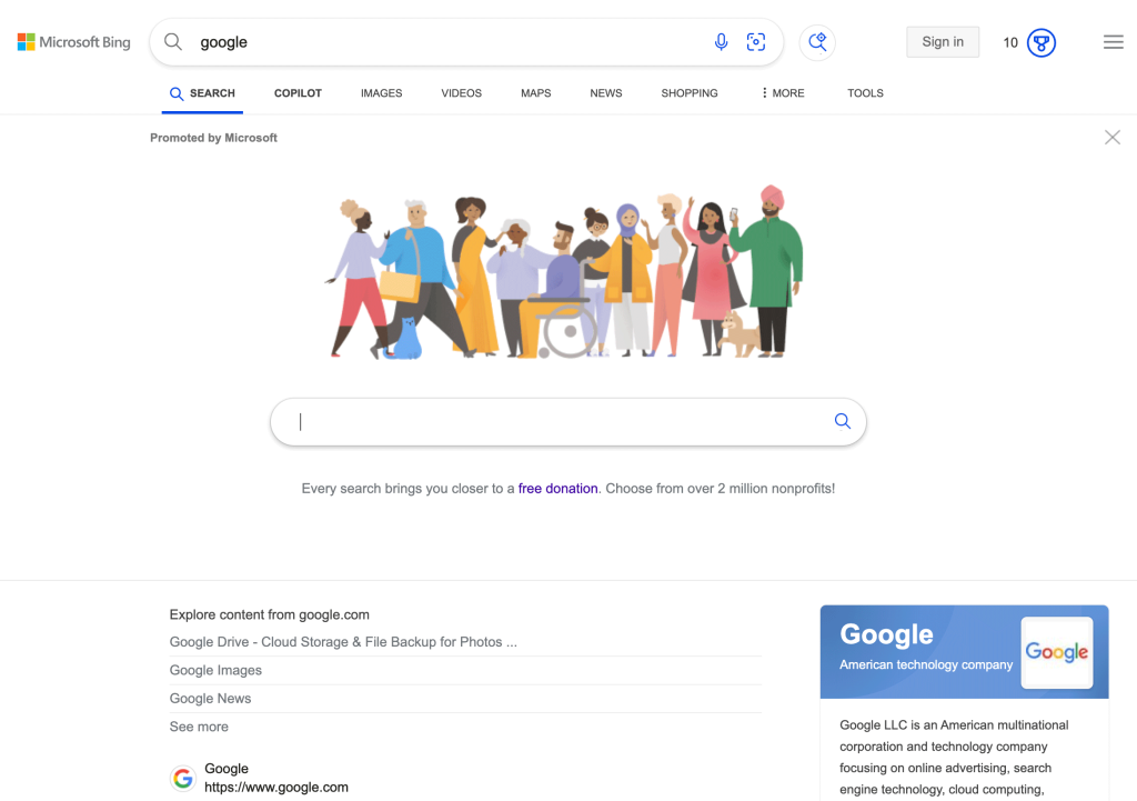 Microsoft prikriva Bing kao Google kako bi prevario nepažljive korisnike 1