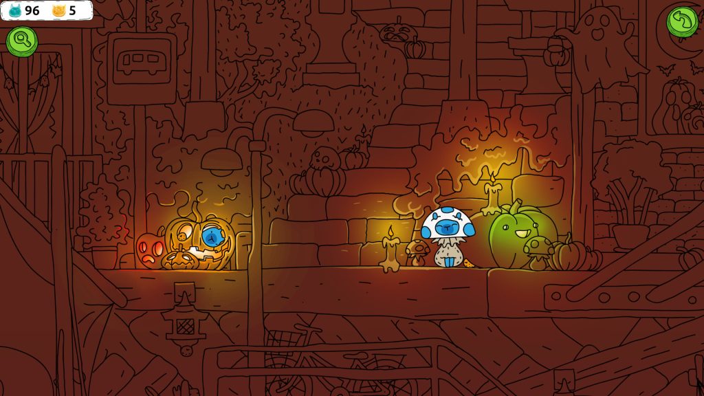Hidden Capybaras with Orange and Pumpkins Spooky Halloween Edition 1