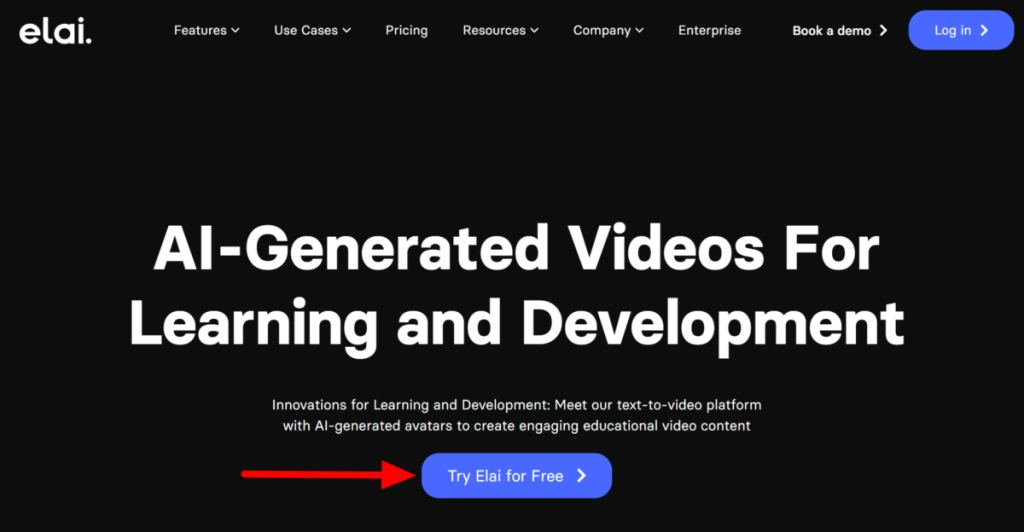 Elai AI video generator savršen za korporacije 1