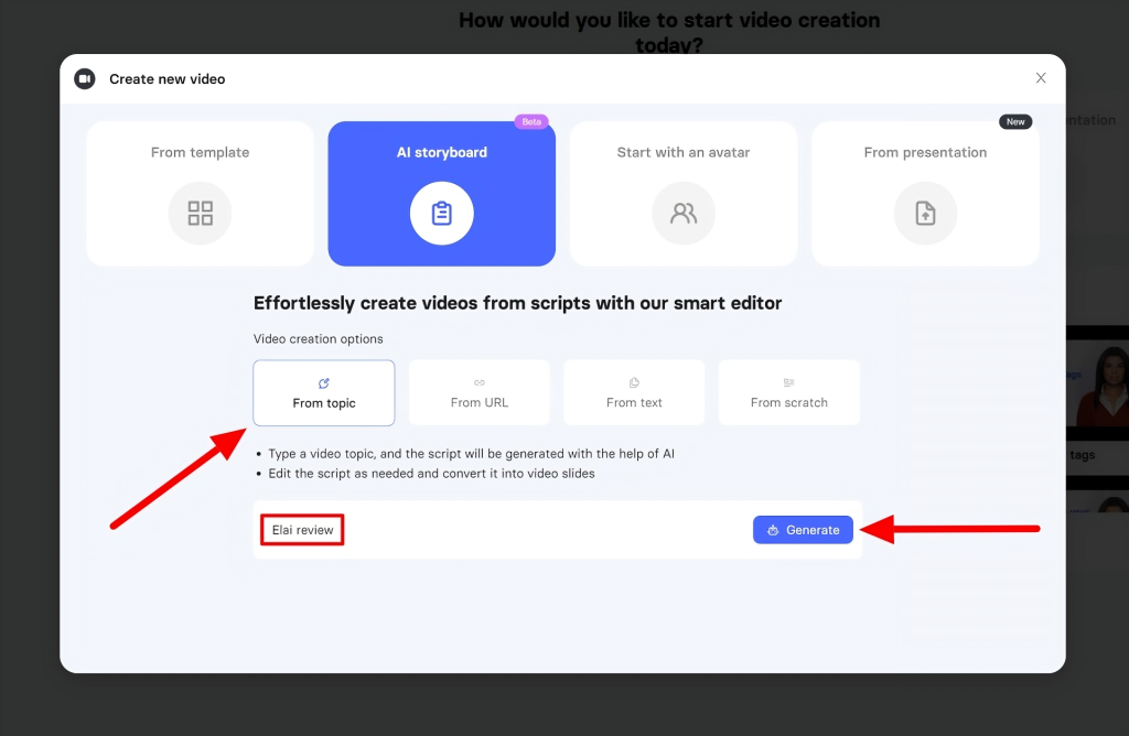 Elai AI video generator savršen za korporacije 5