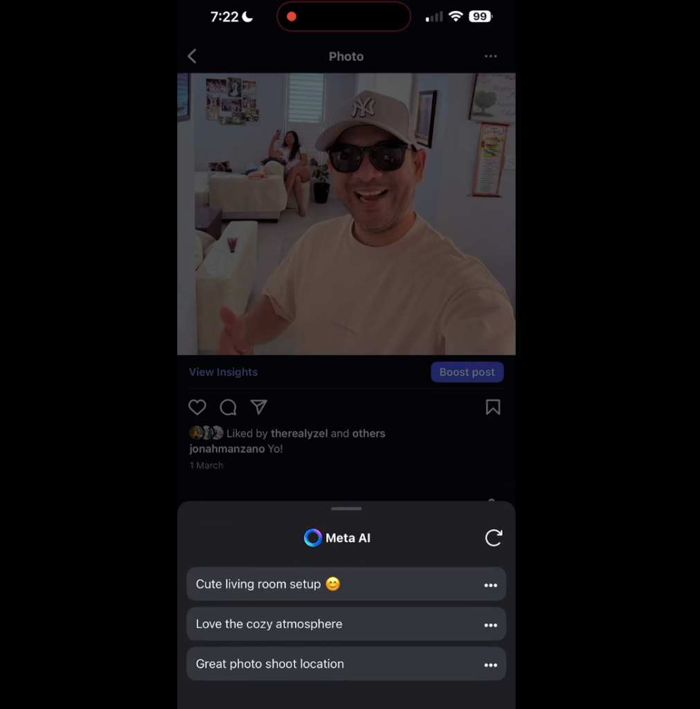 Meta primećena u testiranju AI-generisanih komentara na Instagramu 1