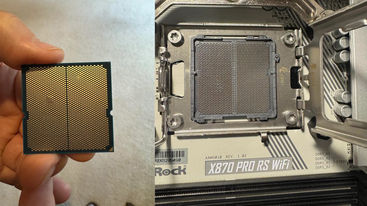 AMD Ryzen 9 9950X3D eksplodirao na ASRock X870 Pro RS Procesor otkazao tokom igranja
