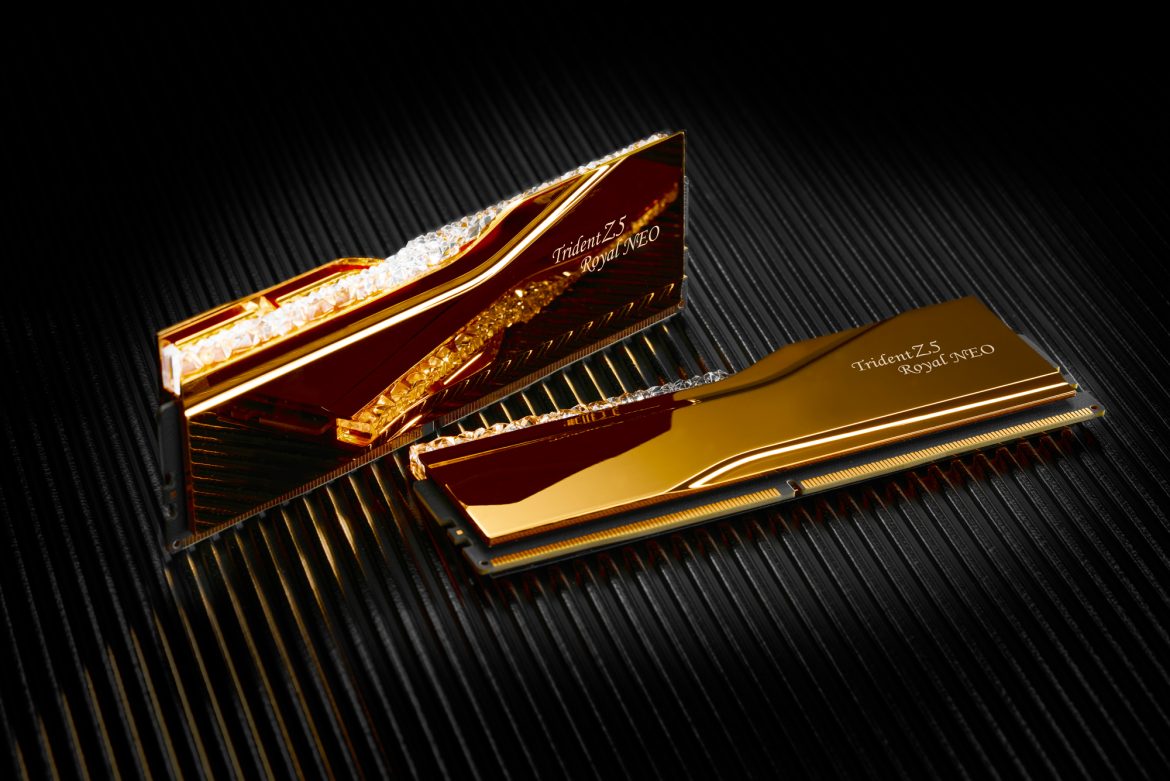 G.Skill predstavlja Trident Z5 Royal DDR5 komplet kapaciteta 128 GB sa 64 GB po DIMM-u i brzinom od 8000 MT s