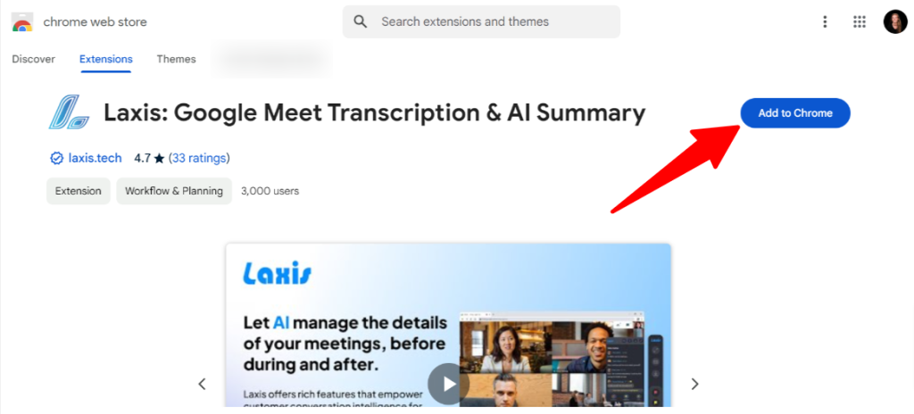 Laxis No.1 AI pomoćnik za produktivnost tokom sastanaka 10