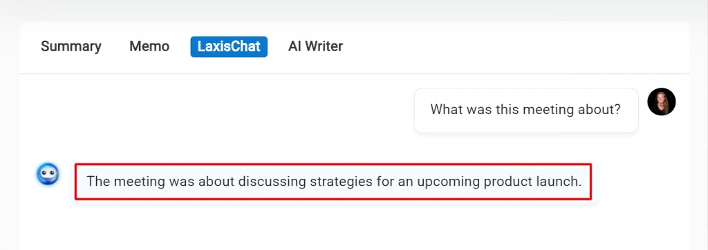 Laxis No.1 AI pomoćnik za produktivnost tokom sastanaka 181