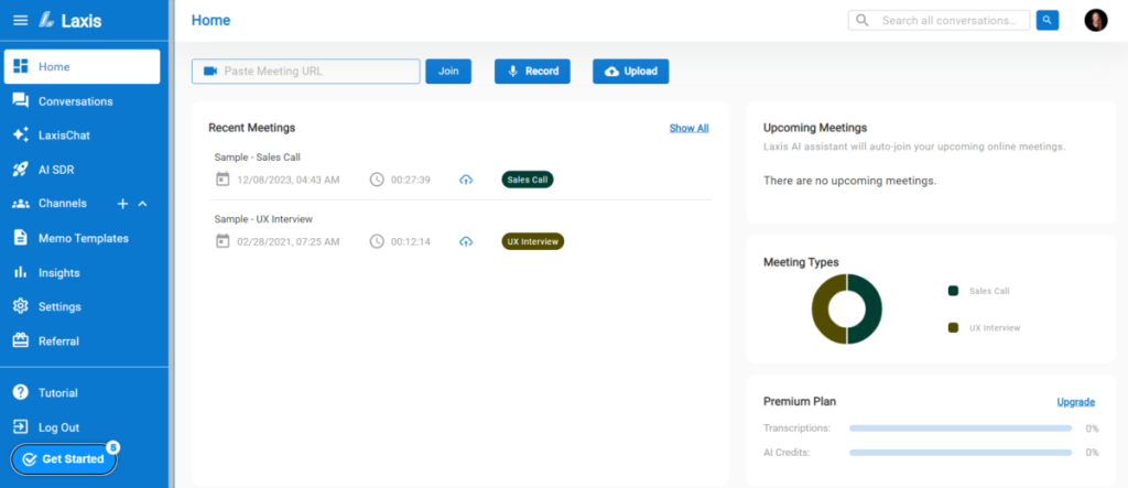 Laxis No.1 AI pomoćnik za produktivnost tokom sastanaka 4