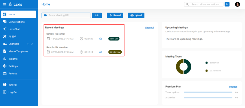 Laxis No.1 AI pomoćnik za produktivnost tokom sastanaka 6