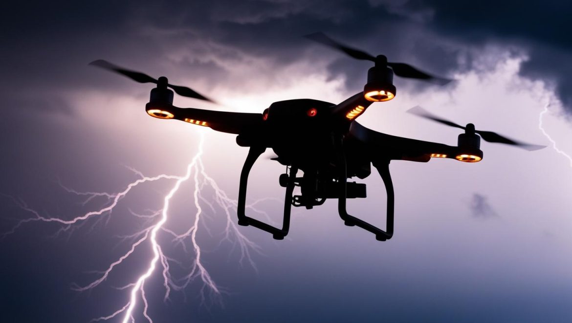 Dron za usmeravanje groma