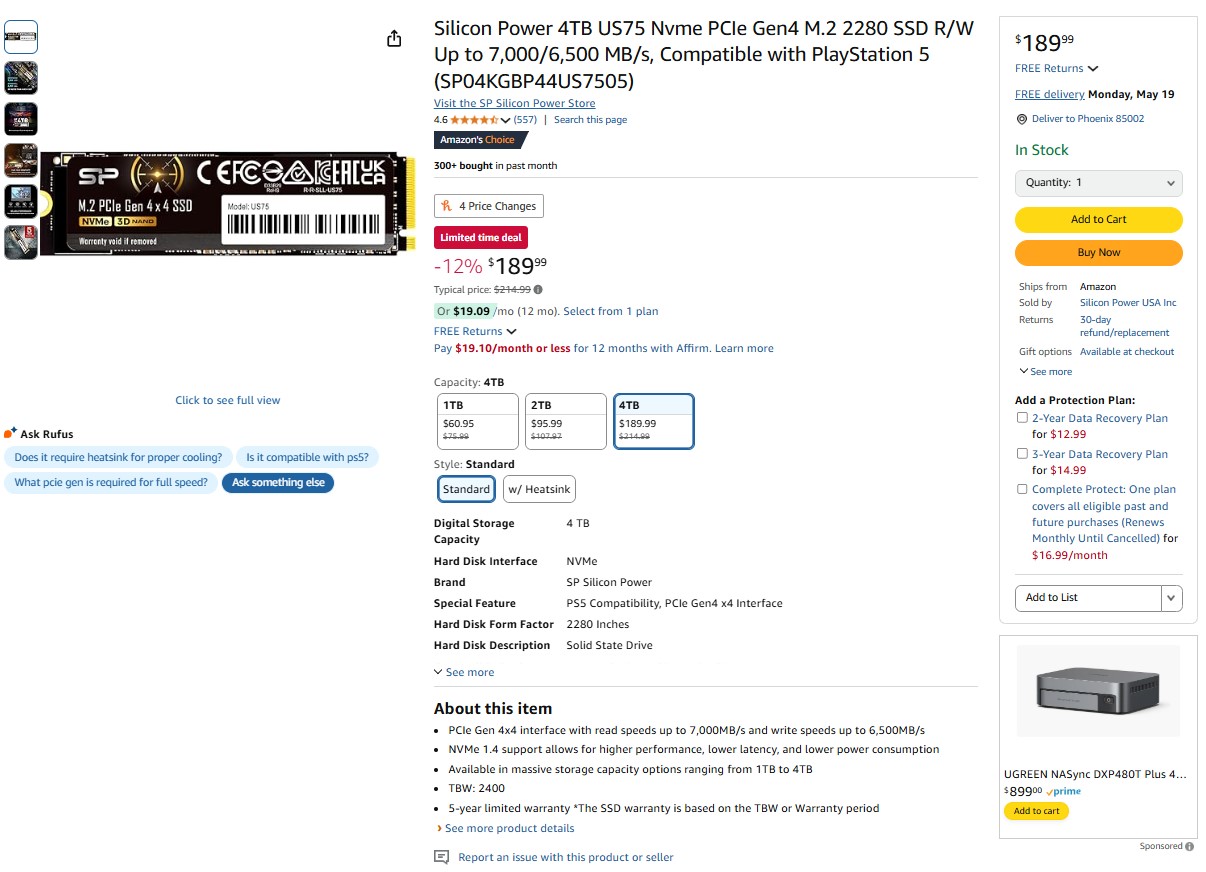 4TB NVMe SSD