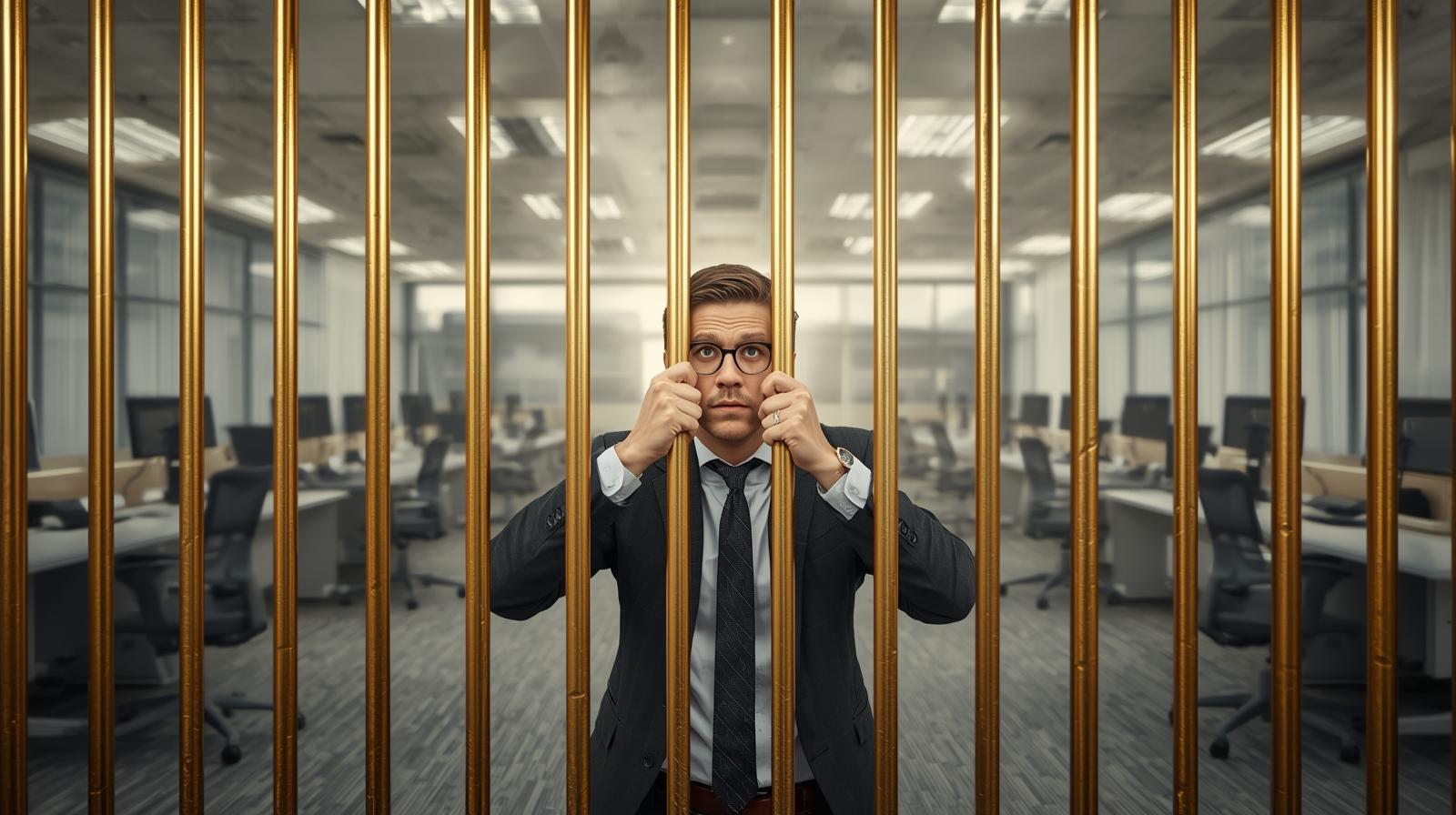 čovek hoće da pobegne od svog posla