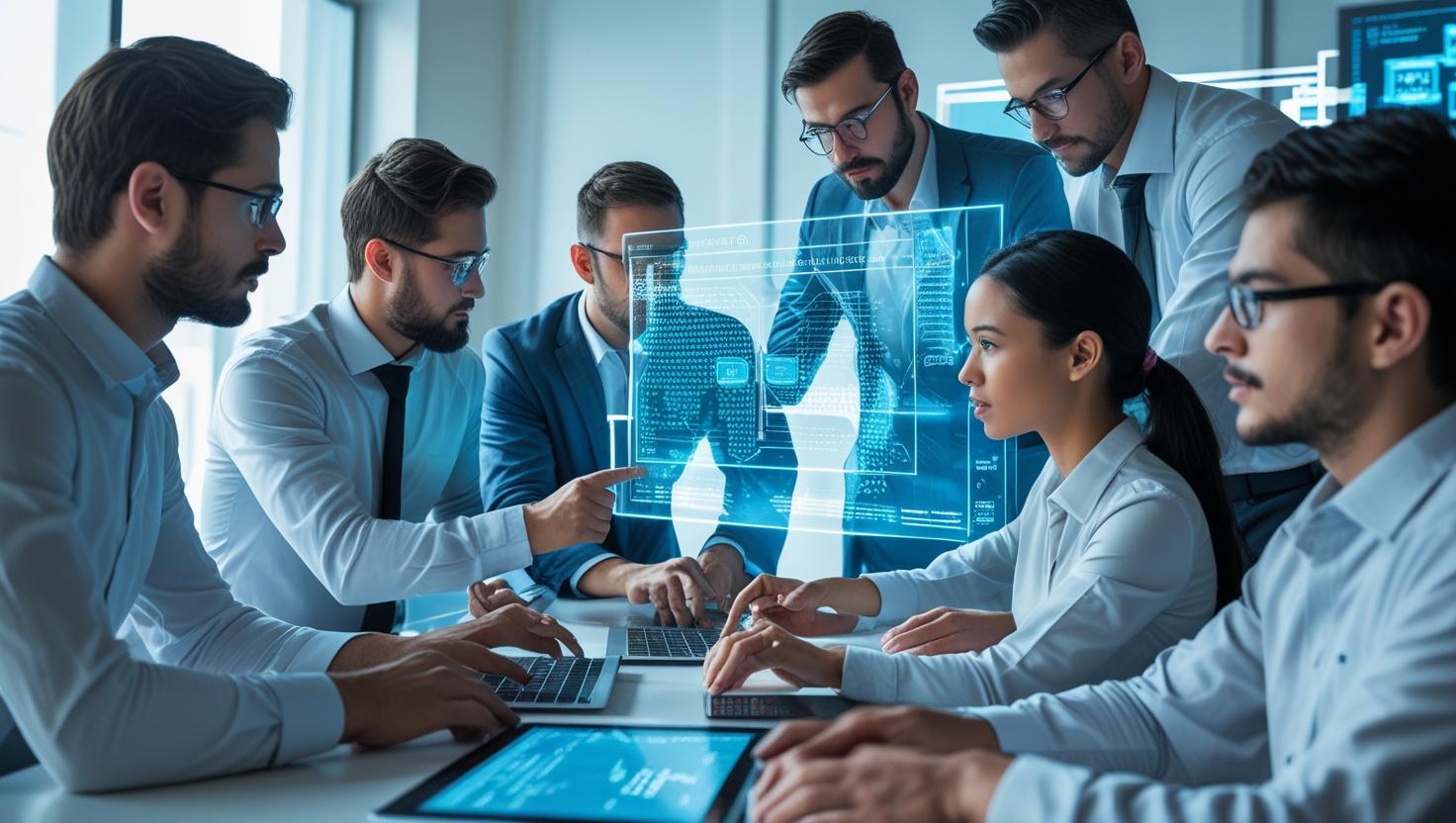 tim stručnjaka raspravlja o sajber bezbednosti