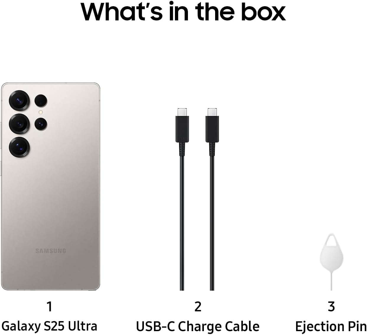Samsung Galaxy S25 Ultra - what's in the box