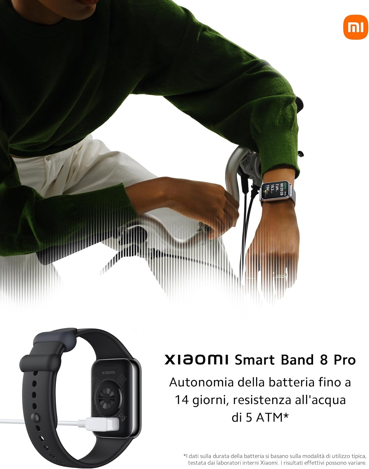 Xiaomi Smart Band 8 Pro na ruci