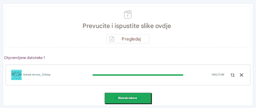 izdvajanje teksta iz slika