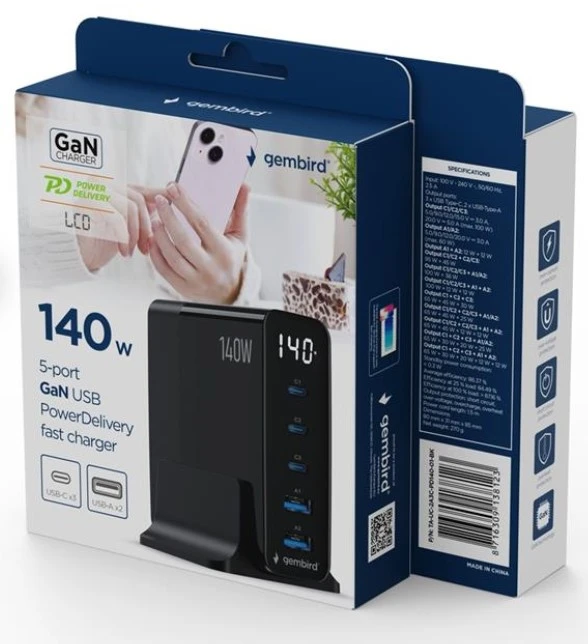 Gembird 140W GaN